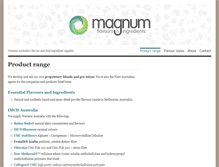 Tablet Screenshot of magnumessence.com.au